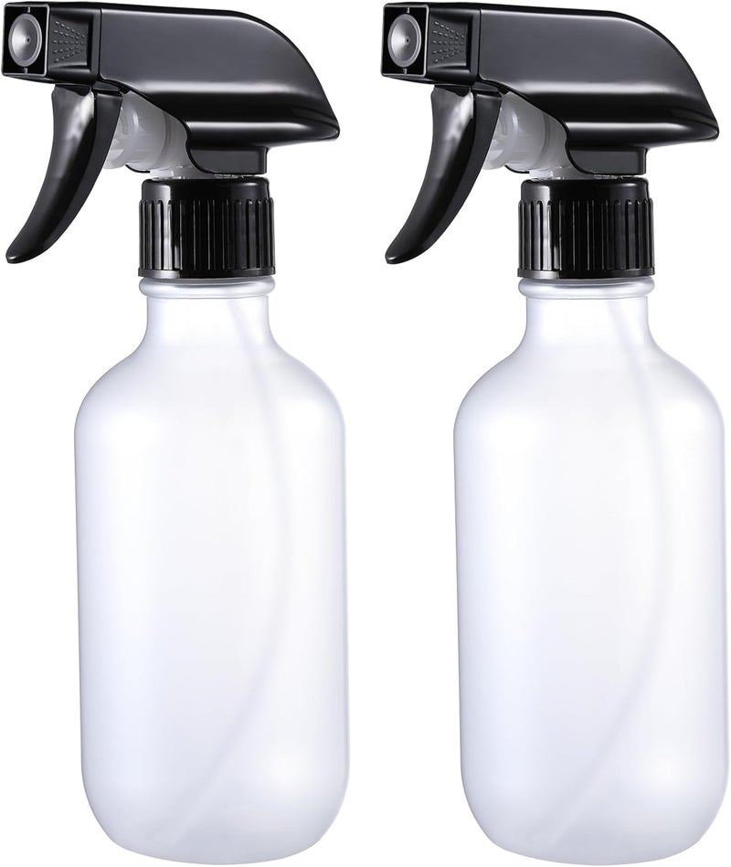 GearTrust Small Water Spray Bottle for Hair, Frosted Clear Plastic Small Squirt Bottle with Adjustable Mist/Stream, Refillable Empty Mister Spray Bottles for Hair, Plant, Cleaning, Pet, 10.1 oz /300ML - Image 1
